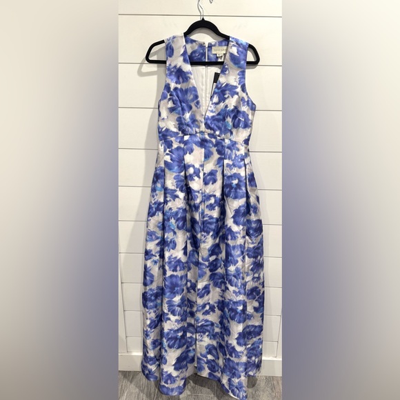 NWT Sachin + Babi Brooke blue floral gown in Azure watercolor floral - Picture 4 of 9